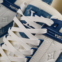 Louis Vuitton Men's Trainer Denim Blue Size 10