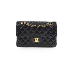 Chanel Classic Flap Lambskin Small/Medium S/M Black (22 Series)