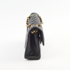 Chanel Classic Flap Lambskin Small/Medium S/M Black (22 Series)