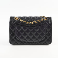 Chanel Classic Flap Lambskin Small/Medium S/M Black (22 Series)