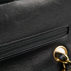 Chanel Classic Flap Lambskin Small/Medium S/M Black (22 Series)