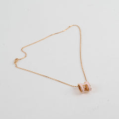 Hermes Pop H Necklace Rose Dragee