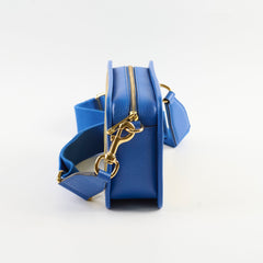 Gucci Rhombus Camera Crossbody Bag Blue