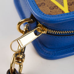 Gucci Rhombus Camera Crossbody Bag Blue