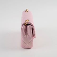 Chanel Seasonal Square Flap Pearl Iridescent Pink 2024