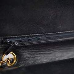 Chanel Vintage Classic Flap Medium/Large M/L Lambskin Black