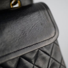 Chanel Vintage Classic Flap Medium/Large M/L Lambskin Black