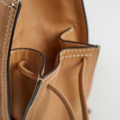 Loewe Anagram Leather Shopper Tote Camel