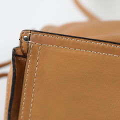 Loewe Anagram Leather Shopper Tote Camel