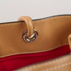 Loewe Anagram Leather Shopper Tote Camel