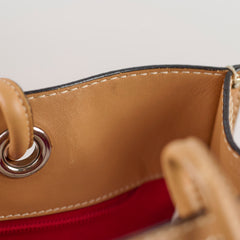 Loewe Anagram Leather Shopper Tote Camel