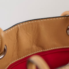 Loewe Anagram Leather Shopper Tote Camel