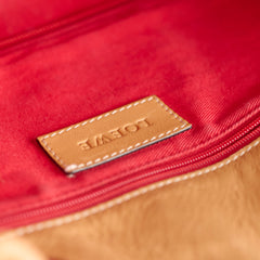 Loewe Anagram Leather Shopper Tote Camel