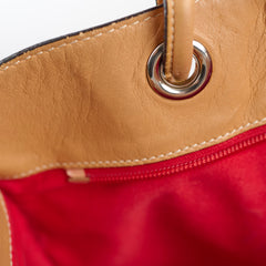 Loewe Anagram Leather Shopper Tote Camel