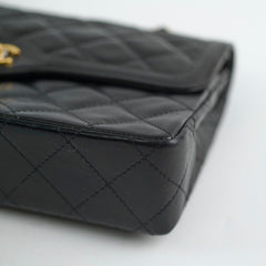 Chanel Paris Lined Double Flap Black