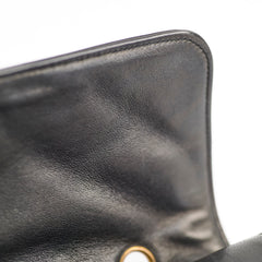 Chanel Paris Lined Double Flap Black