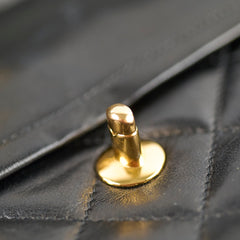 Chanel Paris Lined Double Flap Black