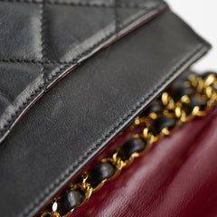 Chanel Paris Lined Double Flap Black