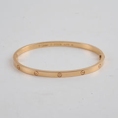 Cartier Love Bracelet Small Model Pink Gold size 17