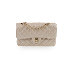 Chanel 12P Classic Flap Medium/Large M/L Pearly Beige C (16 Series)