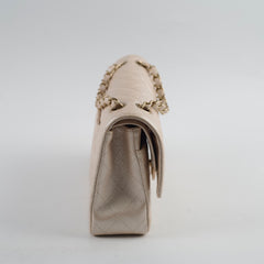 Chanel 12P Classic Flap Medium/Large M/L Pearly Beige C (16 Series)