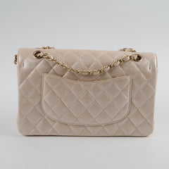 Chanel 12P Classic Flap Medium/Large M/L Pearly Beige C (16 Series)