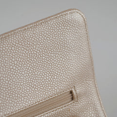 Chanel 12P Classic Flap Medium/Large M/L Pearly Beige C (16 Series)