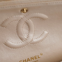 Chanel 12P Classic Flap Medium/Large M/L Pearly Beige C (16 Series)