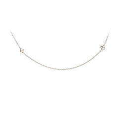 Louis Vuitton Flowerful Necklace Silver Plated
