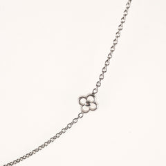 Louis Vuitton Flowerful Necklace Silver Plated
