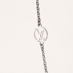 Louis Vuitton Flowerful Necklace Silver Plated