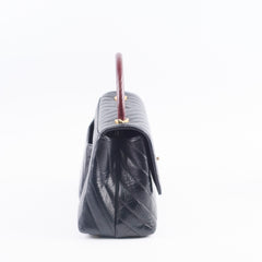Deal of The Week - Chanel Medium Chevron Coco Handle Black