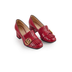 Gucci Marmont Fringe Loafers Red Size 34