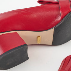 Gucci Marmont Fringe Loafers Red Size 34