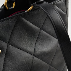 Chanel Quilted Leather Tote Black
