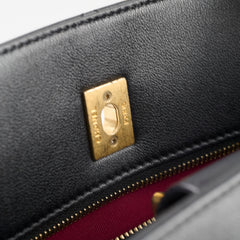 Chanel Quilted Leather Tote Black