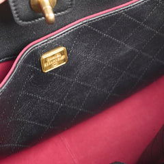 Chanel Quilted Leather Tote Black