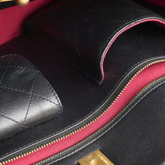 Chanel Quilted Leather Tote Black