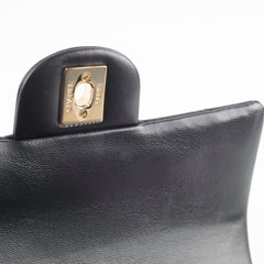 Chanel Mini Rectangular with Top Handle Black Microchipped