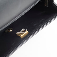 Chanel Mini Rectangular with Top Handle Black Microchipped