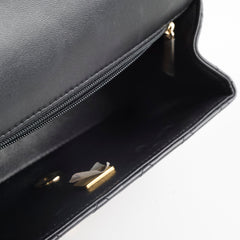 Chanel Mini Rectangular with Top Handle Black Microchipped