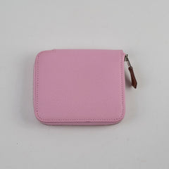 Hermes Silk in Compact Wallet Mauve Sylvestre