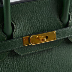 Hermes Birkin 30 Vert Anglais Epsom R Square (2014)