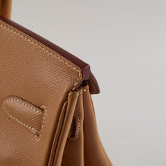 Hermes Birkin 30 Courchevel E Square Stamp Natural 2001
