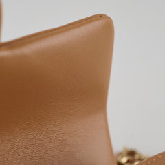 Chanel Mini Rectangular Top Handle Dark Beige Microchip
