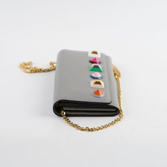 Fendi Grey Long Wallet On Chain WOC