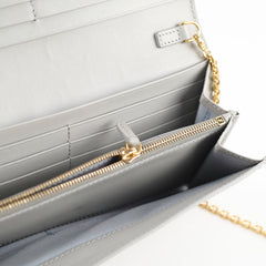 Fendi Grey Long Wallet On Chain WOC