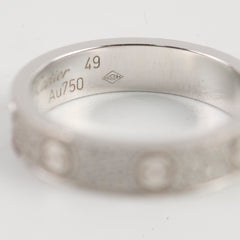 Cartier Pave Diamands White Gold Ring Size 49