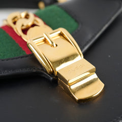 Gucci Sylvie Mini Top Handle Bag Black