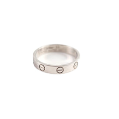 Cartier Wedding Band White Gold Size 53 Rings